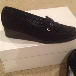 Brown suede shoes